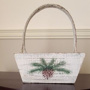 Decorative wooden basket